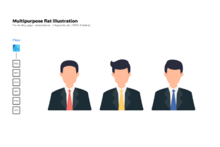 Flat Illustration Business Man Graphics and Illustrations