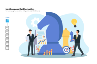 Flat Illustration Business Strategy Graphics