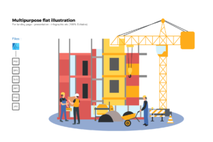 Flat Illustration Construction 3: Graphics & Illustrations for Real Projects