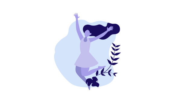 Flat Illustration Happy Woman Review: A Versatile Design for Real Projects
