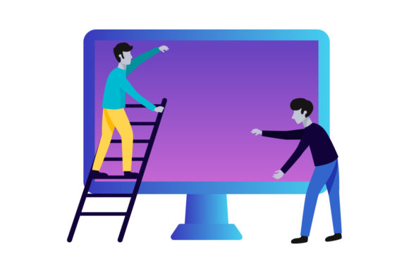 Flat Illustration Work from Home-06: A Modern Graphic Asset for Creative Campaigns