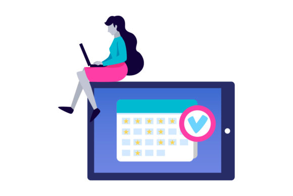 Flat Illustration Work from Home-09 Review for Real Projects