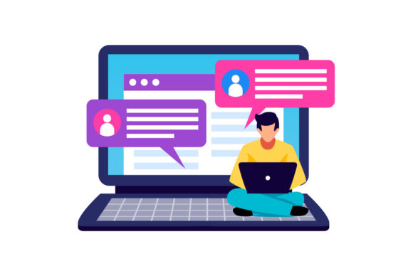 Flat Illustration Work from Home: A Modern Design Asset for Creative Projects