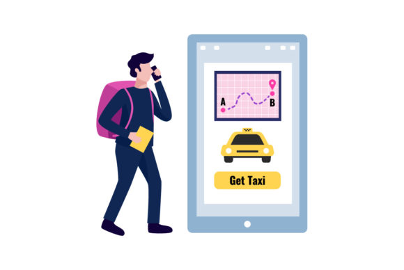 People Using Online Apps-01: A Versatile Graphic Design Asset for Modern Projects